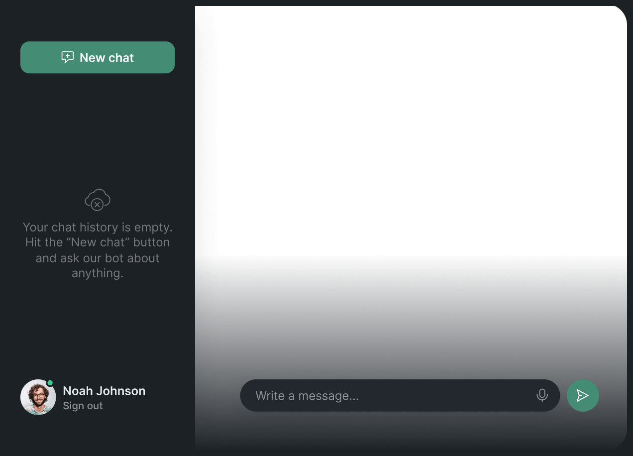 Industrial AI assistant interface