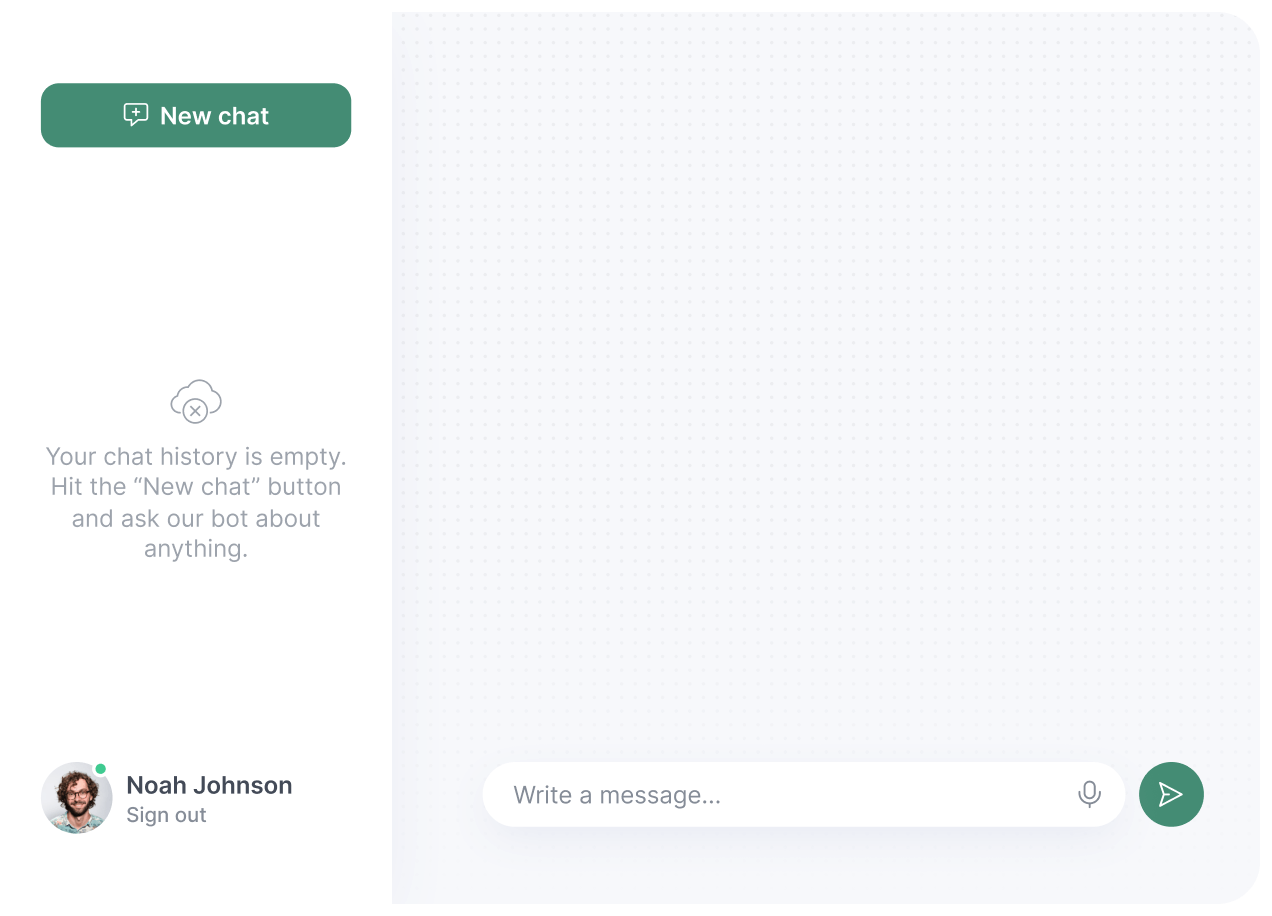 Industrial AI assistant interface